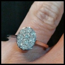 10K GOLD RING 3/8 CTTW Diamond
