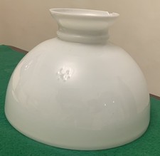 Antique Oil Lamp White Opaline