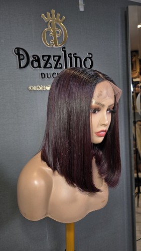 Dark burgundy bob - dark,