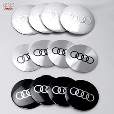 4pcs Audi Wheel Centre Caps 60mm 61mm 68mm 69mm 77mm for A1 A2 A3 A4 A5 A6 A7...