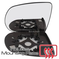 For Jeep Cherokee 2014-2019 Wing Door Mirror Glass Convex Heated Passengers Side