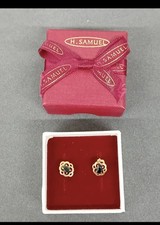 H. SAMUEL Gold Earrings Black