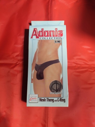 Mens mesh thong with ring - mesh, c-