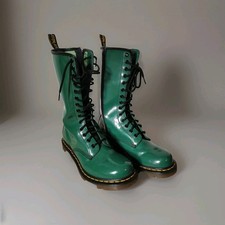 Dr Martens  Green midcalf  14 eye boots Womens Size UK 7 Eu 41