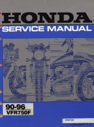 Honda vfr750f service manual - honda,