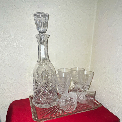 Unmarked clear cut glass - unmarked,