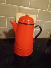 Polish-Made Vintage Red Enamel
