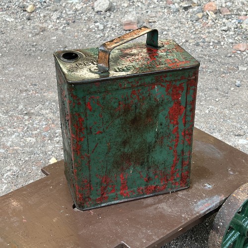 Vintage petrol can motorbilia - vintage,