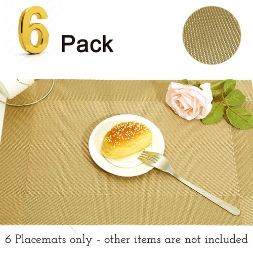 Pack gold placemats - 6,