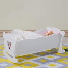 Inch wooden doll cradle - inch,