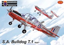 S.A. Bulldog T.1 „RAF“ Kovozávody Prostějov KPM0298 skala 1/72