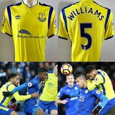 Ashley Williams MATCH WORN Everton 2016/17 ‘Wish Upon A Star’ Away Shirt RARE