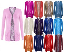 Ladies Womans Lace Back Open