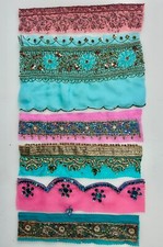 6 Sari/Saree Edging 10' Strips