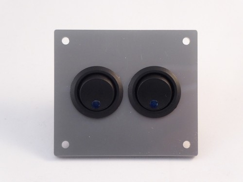 Double switch panel - double, 12v
