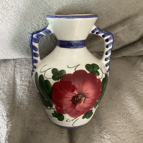 Floral ceramic jug glossy - ceramic,