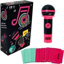 Grab The Microphone Fun Music Card Game Family Karaoke Party Board Game 2-10 Pla