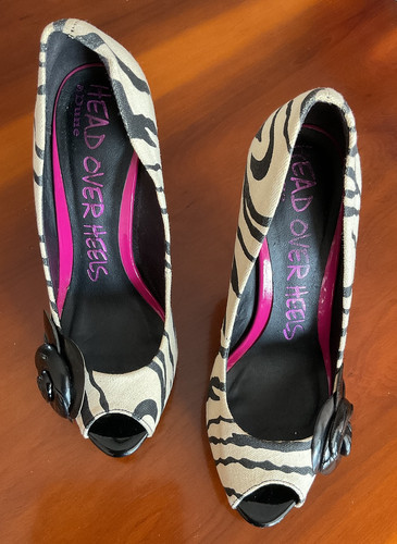 Dune stiletto heel zebra print - stiletto,