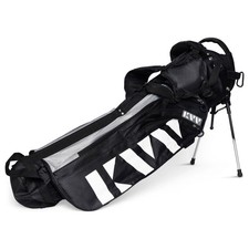 KVV Sunday Carry Bag with 3 Way Top 3 Pockets and Rain Hood - Black/Grey/White