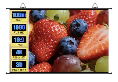100 inch projector - projector, screen
