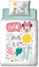 Minnie Mouse Junior Toddler Bed and Cot Reversible Duvet Cover with Pillow Case