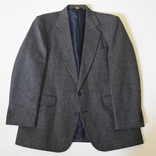 Haggar 42R Blue Check Tweed