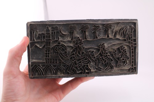 Antique wooden clay printing - wooden,