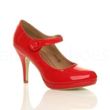 WOMENS LADIES MID HIGH HEEL