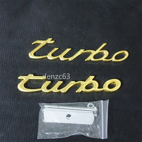 Gold chrome big turbo metal - turbo,
