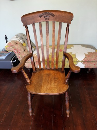 Antique windsor armchair elm - antique,