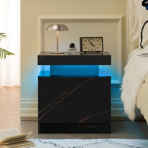 2drawer bedside table cabinet - bedside,