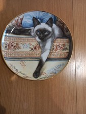 Stunning FRANKLIN MINT - Blue Eyes - Daphne Baxter Collector Plate Siamese Cat 