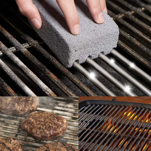 Bbq grill cleaning brick - grill,