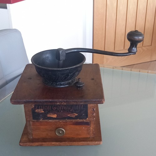 Antique coffee grinder - coffee,