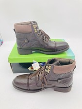 Mens Boots Brown Combat Style