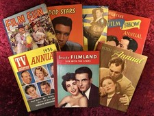 7x Vintage Film & Pop Annuals Bundle 1950–1963 – Film Fun, TV Mirror & More