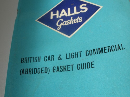 Halls gaskets british cars and - halls,