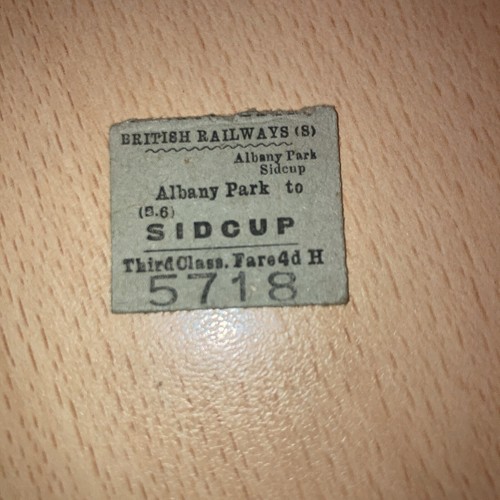 Half railway ticket - , (