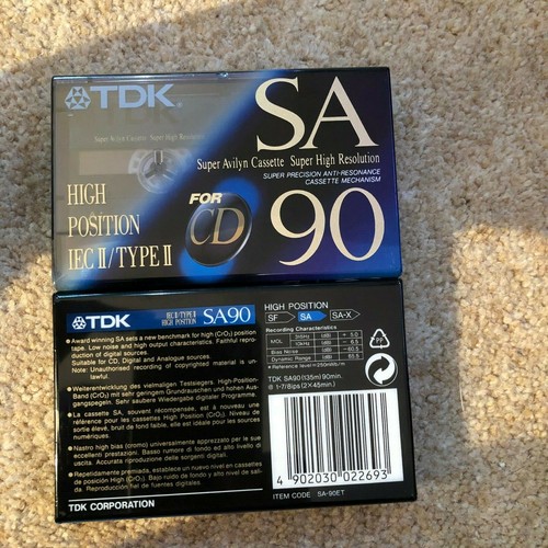 Tdk sa90 c90 - audio, cassette
