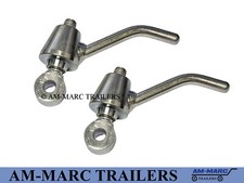 2 x Ramp Lever Handle and Eye Bolt M12 Thread for Ifor Williams Plant Trailer