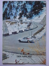 TRIUMPH RANGE orig 1971 UK Mkt