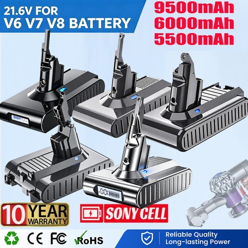 9500mah for dyson v6 - 21.6v, v7