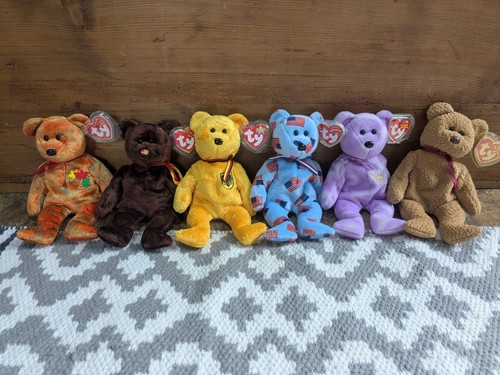 Mint beanie baby - baby, bear