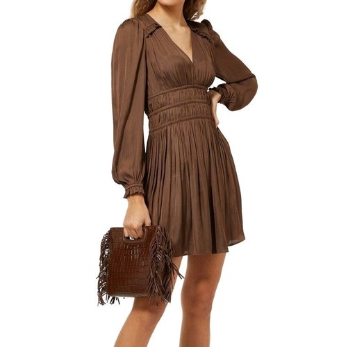 Maje rianne maroon - maroon, satin