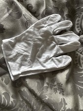 1pr White Cotton Inspection Gloves 