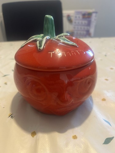 Sylvac tomato vintage face pot - vintage,