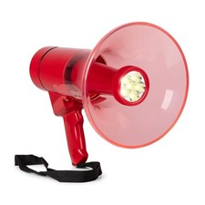 Vonyx MEG050 Portable Megaphone 50W Loud Hailer with LED Light & Siren