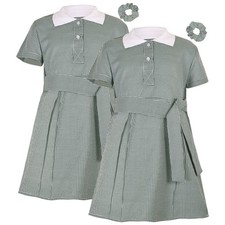 Girls 2 Pack Gingham School