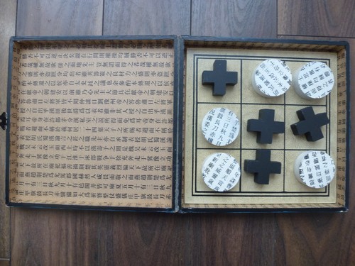 Vintage wooden noughts and - vintage,