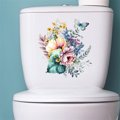 Toilet seat lid sticker - toilet,